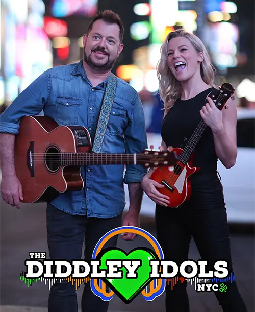 The Diddly Idols (man and woman with guitars)
