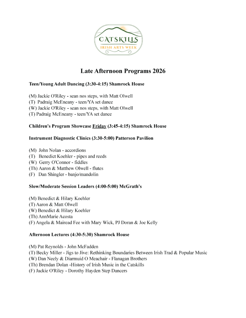 CIAW26 Late Afternoon Programs 1